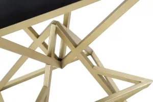 Mauro Ferretti Barová stolička Pyramíd čierno-zlatá