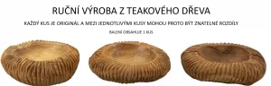 Mauro Ferretti Dekorativná odkladacia miska Garit 32x11 z masívu