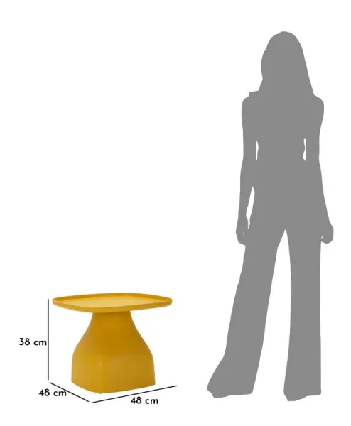 Mauro Ferretti Konferenční stolek Gea 38 cm žlutý