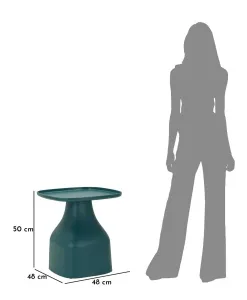 Mauro Ferretti Konferenční stolek Gea 50 cm petrolejově modrý