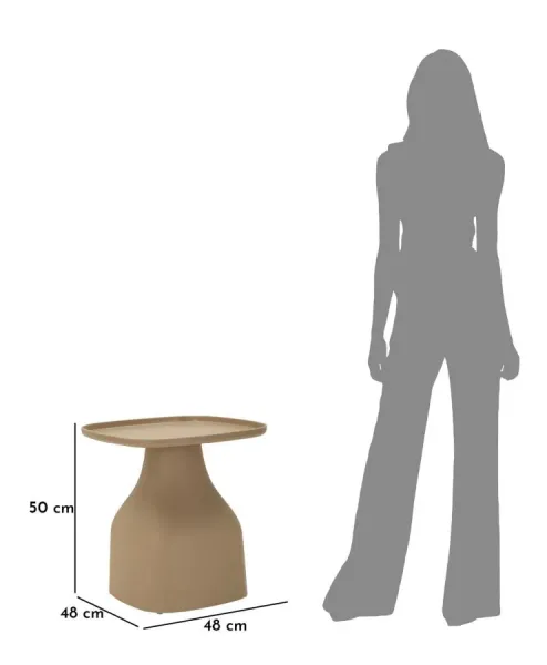 Mauro Ferretti Konferenční stolek Gea 50 cm taupe