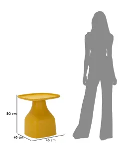 Mauro Ferretti Konferenčný stolík Gea 50 cm žltý