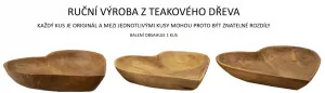 Mauro Ferretti Dekoratívna odkladacia miska Kiha 27 cm z masívu