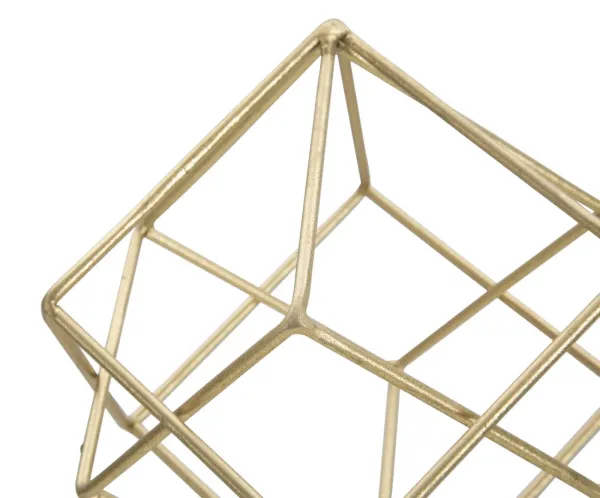 Mauro Ferretti Kovová dekorace Cube 41,5 cm zlatá