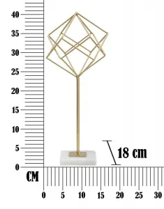 Mauro Ferretti Kovová dekorace Cube 41,5 cm zlatá