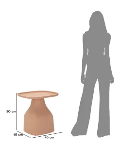 Mauro Ferretti Konferenční stolek Gea 50 cm pudrově růžový