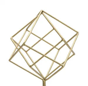Mauro Ferretti Kovová dekorace Cube 52,5 cm zlatá