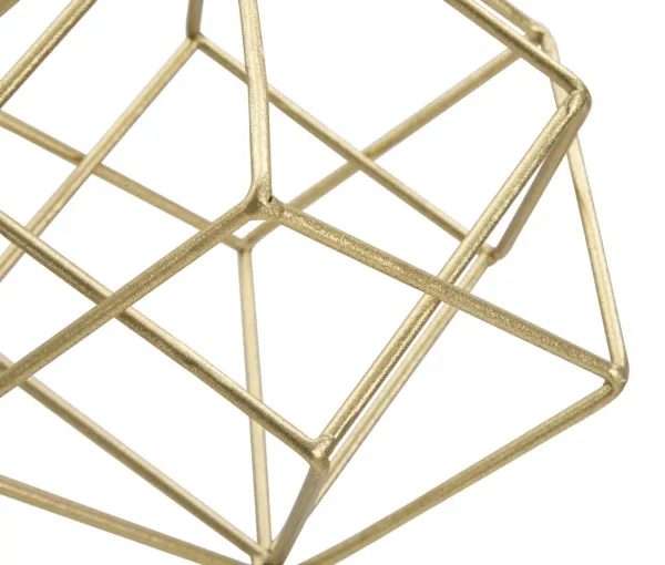 Mauro Ferretti Kovová dekorace Cube 52,5 cm zlatá