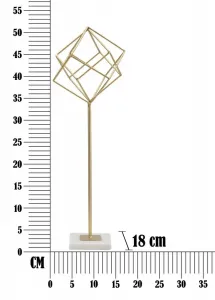 Mauro Ferretti Kovová dekorace Cube 52,5 cm zlatá