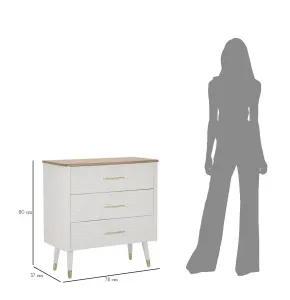 Mauro Ferretti Komoda Matera 78 cm biela