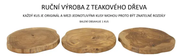 Mauro Ferretti Dekoratívny podnos Pokon z masívu
