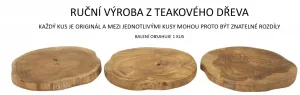 Mauro Ferretti Dekoratívny podnos Pokon z masívu