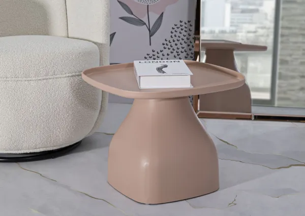 Mauro Ferretti Konferenční stolek Gea 38 cm pudrově růžový