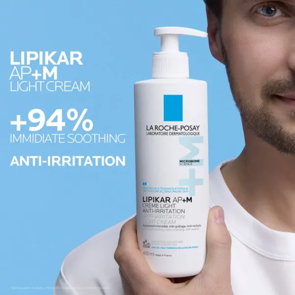 La Roche-Posay Lipikar AP+M Light Cream relipidačný krém pre suchú až atopickú pokožku 200 ml