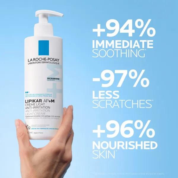 La Roche-Posay Lipikar AP+M Light Cream relipidačný krém pre suchú až atopickú pokožku 200 ml