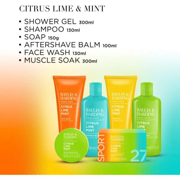 Baylis & Harding Men's Citrus Lime & Mint darčeková sada pre mužov