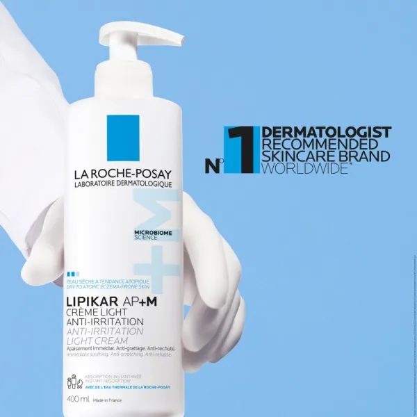 La Roche-Posay Lipikar AP+M Light Cream relipidačný krém pre suchú až atopickú pokožku 200 ml