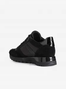 Black Women's Suede Sneakers Geox Tabelya - Women's