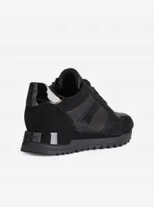 Black Women's Suede Sneakers Geox Tabelya - Women's