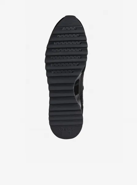 Black Women's Suede Sneakers Geox Tabelya - Women's
