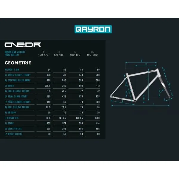QAYRON ONE.DR 1 Mustard M Gravel bike, žltá, veľkosť