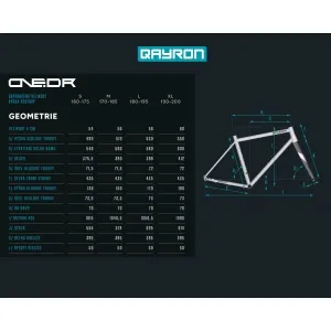 QAYRON ONE.DR 1 Mustard M Gravel bike, žltá, veľkosť