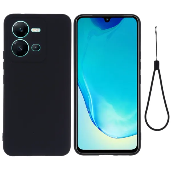 RUBBER Ochranný kryt pre Vivo X80 Lite 5G čierny