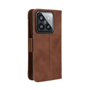 SLOT Peňaženkový obal pre Xiaomi 14 hnedý