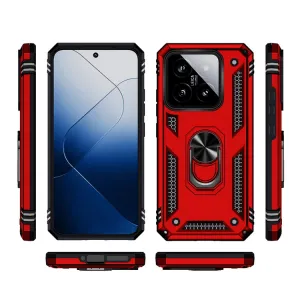 RING Kryt s držiakom pre Xiaomi 14 červený