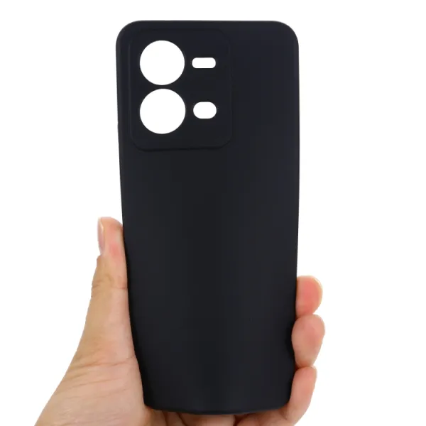 RUBBER Ochranný kryt pre Vivo X80 Lite 5G čierny
