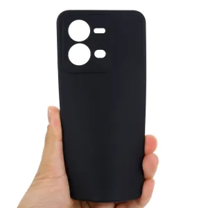 RUBBER Ochranný kryt pre Vivo X80 Lite 5G čierny
