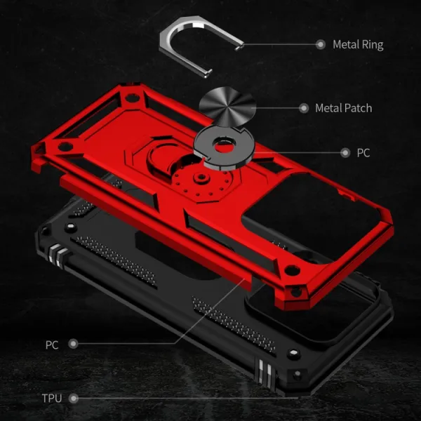 RING Kryt s držiakom pre Xiaomi 14 červený