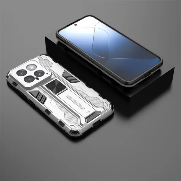 SUPERSONIC Odolný obal pre Xiaomi 14 strieborný