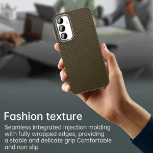 IMD CARBON Ochranný kryt pre Samsung Galaxy A16 / A16 5G hnedý