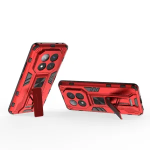 SUPERSONIC Ochranný obal so stojanom pre Xiaomi Redmi Note 14 Pro+ 5G červený