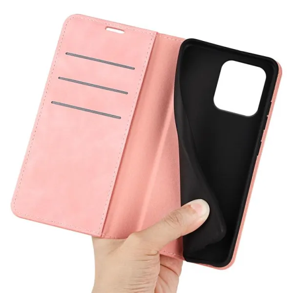 MAGNETIC Zaklápací kryt pre Motorola Moto G86 Power 5G ružový
