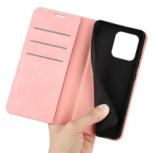 MAGNETIC Zaklápací kryt pre Motorola Moto G86 Power 5G ružový