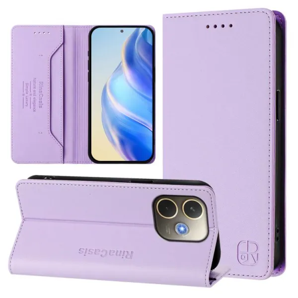 RINA Zaklápacie puzdro pre Oppo A5 Pro 5G svetlofialové