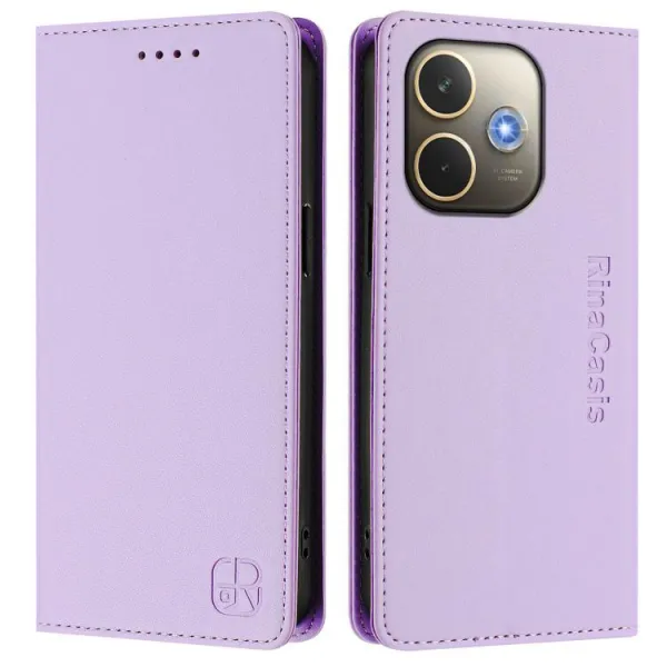 RINA Zaklápacie puzdro pre Oppo A5 Pro 5G svetlofialové