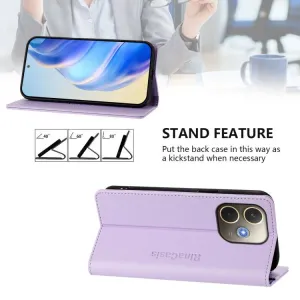 RINA Zaklápacie puzdro pre Oppo A5 Pro 5G svetlofialové