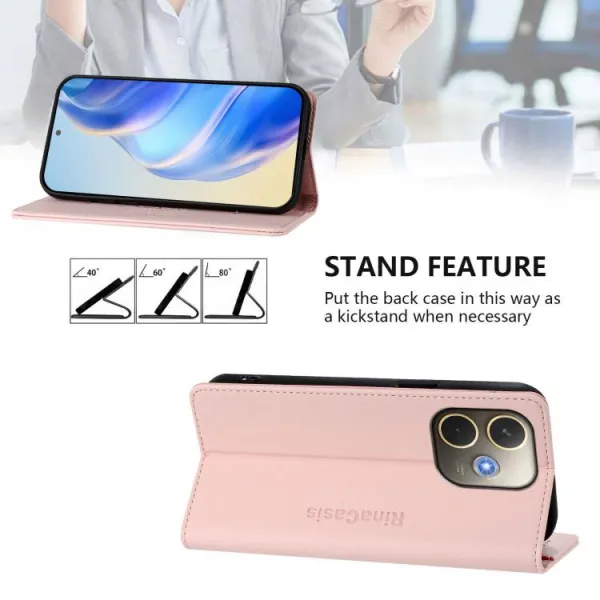 RINA Zaklápacie puzdro pre Oppo A5 Pro 5G ružové