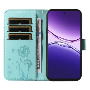 ART DANDELION Peňaženkové puzdro pre Oppo A5 Pro 5G svetlozelené