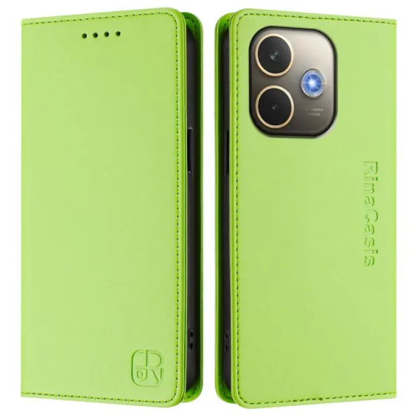 RINA Zaklápacie puzdro pre Oppo A5 Pro 5G svetlozelené