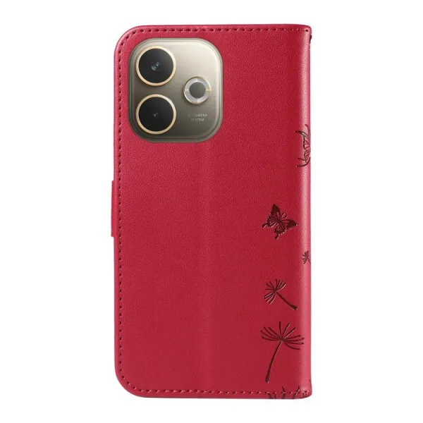 ART DANDELION Peňaženkové puzdro pre Oppo A5 Pro 5G červené