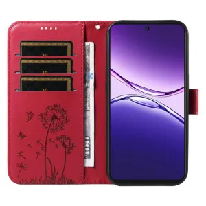 ART DANDELION Peňaženkové puzdro pre Oppo A5 Pro 5G červené