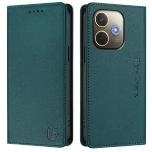 RINA Zaklápacie puzdro pre Oppo A5 Pro 5G tmavozelené
