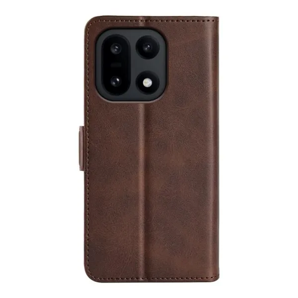 SIDE Peňaženkové puzdro pre OnePlus 15 tmavohnedé