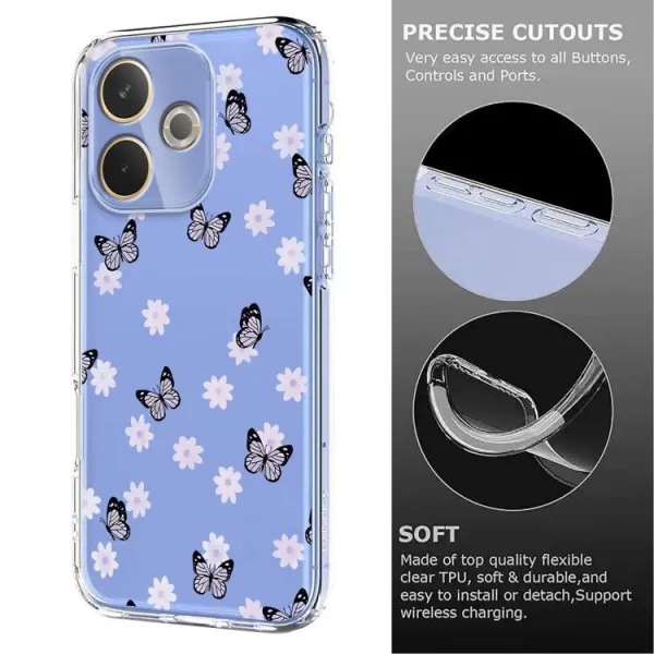 ART TPU Ochranný obal pre Oppo A5 Pro 5G LITTLE BUTTERFLY