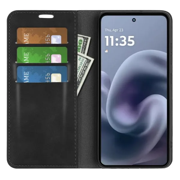 MAGNETIC Zaklápací kryt pre Motorola Moto G86 Power 5G čierny