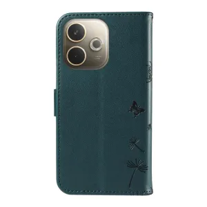 ART DANDELION Peňaženkové puzdro pre Oppo A5 Pro 5G tmavozelené